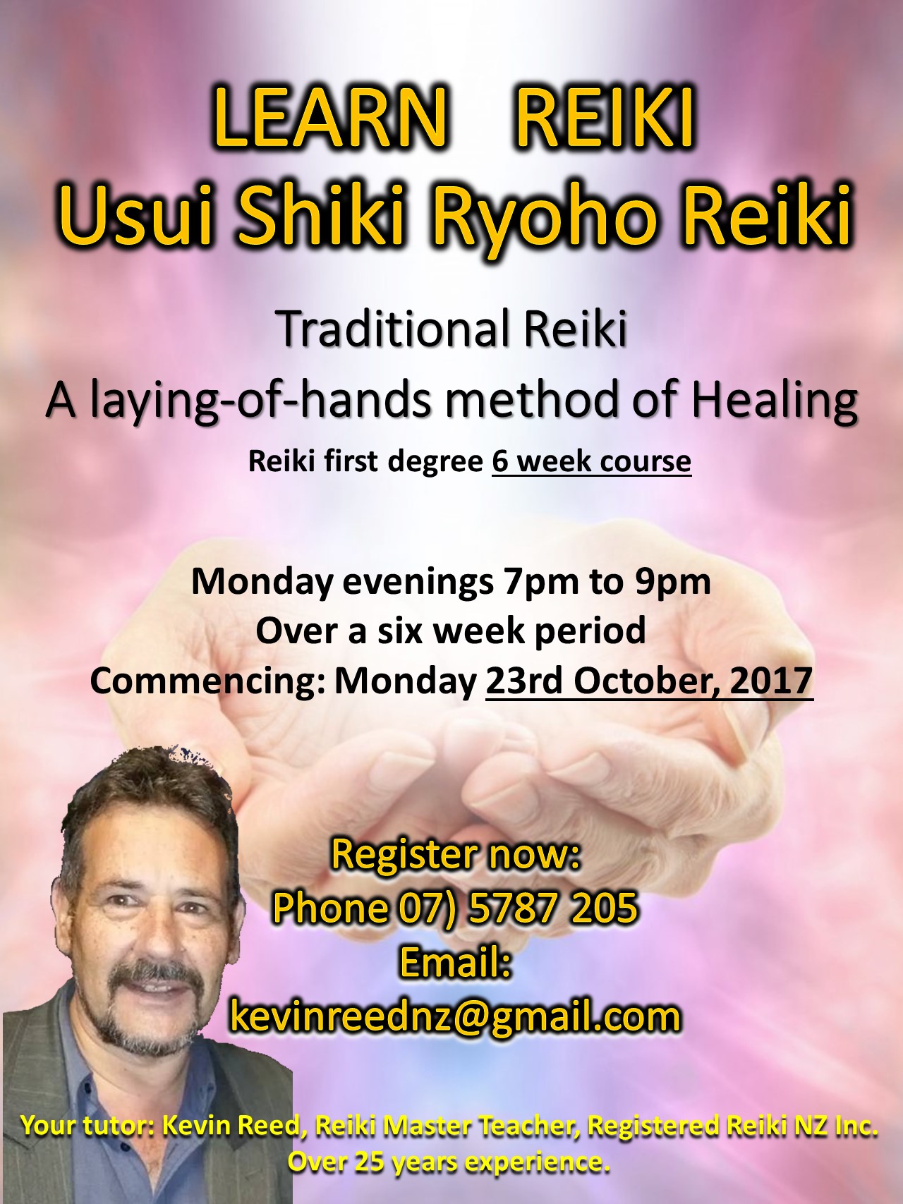 Learn Reiki 2017 Oct 23