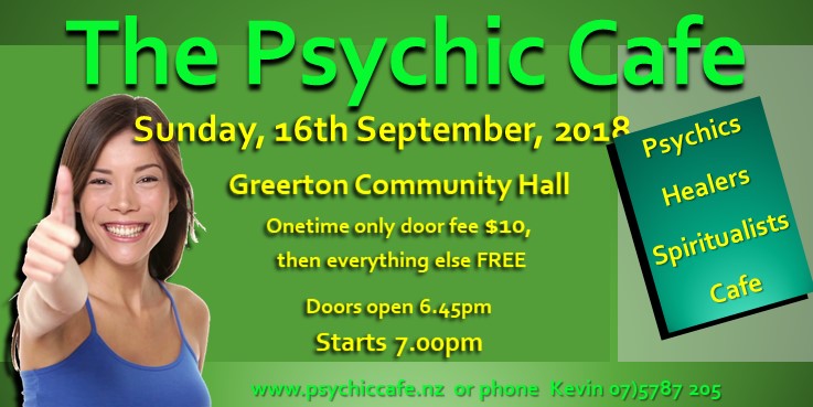 The Psychic Cafe ‘Meet’! 16th September, 2018