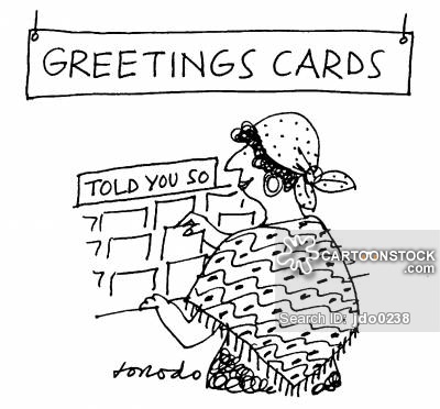 Clairvoyants' greetings cards