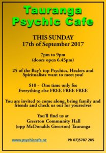 Read more about the article Psychic Cafe Spectacular this Sunday, 17th September!!!