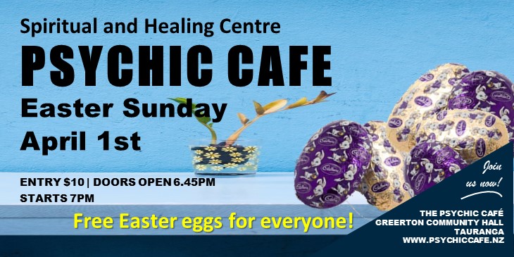 Read more about the article Collect your Free Easter Egg at Psychic Cafe this Sunday!!!!
