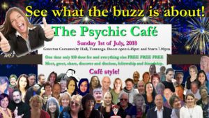 Read more about the article Fist Sunday July (1st July, 2018) -The Psychic Café is back!!!