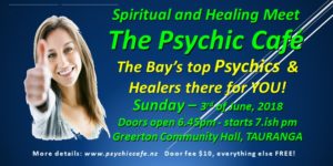 Read more about the article Check it out! Tauranga Psychic Cafe, Sunday 3rd of June!!!