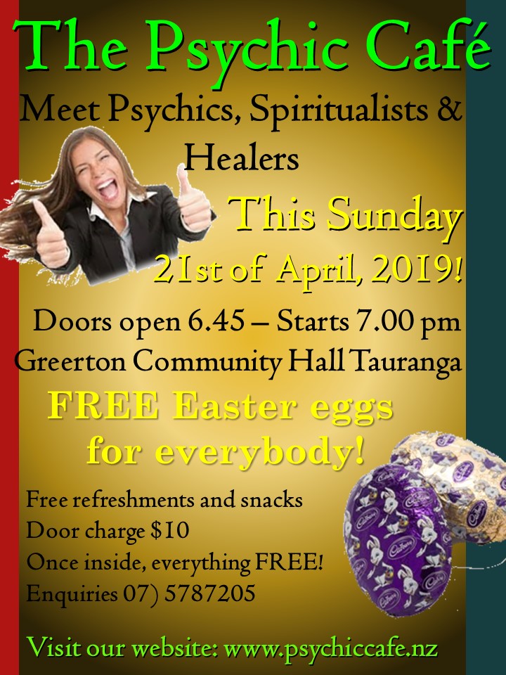 Psychic Cafe Meets 21st April, 2019!