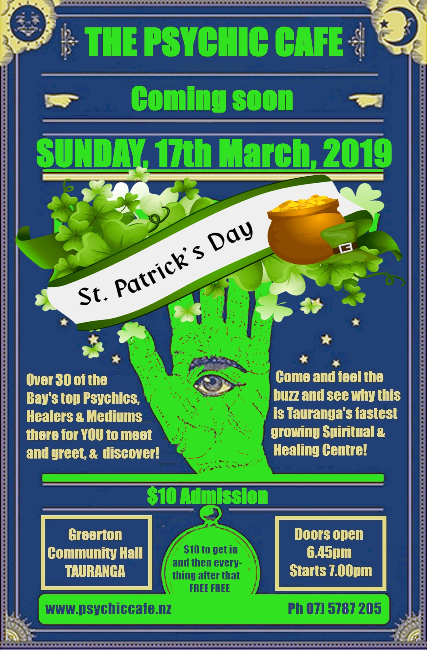 You are currently viewing Next Psychic Cafe meets St Paddy’s Day – 17th March, 2019!