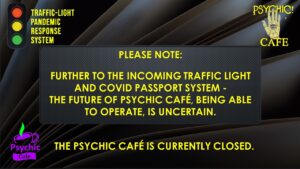Read more about the article A message from The Psychic Café – What’s happening what with Covid and the like!