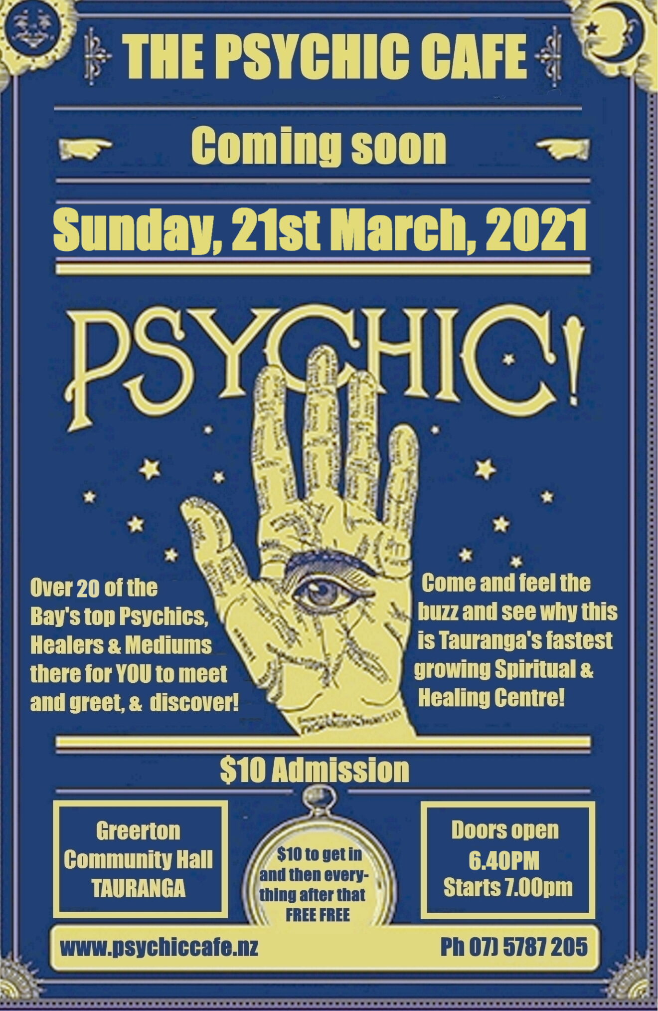 Psychic Cafe Meets 21st March, 2021