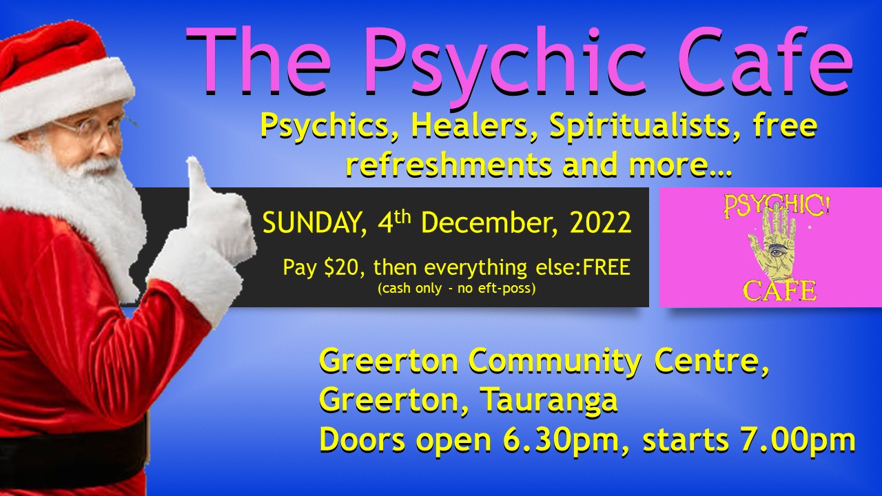 Read more about the article Psychic cafe ‘Meets’ December 4th, 2022!