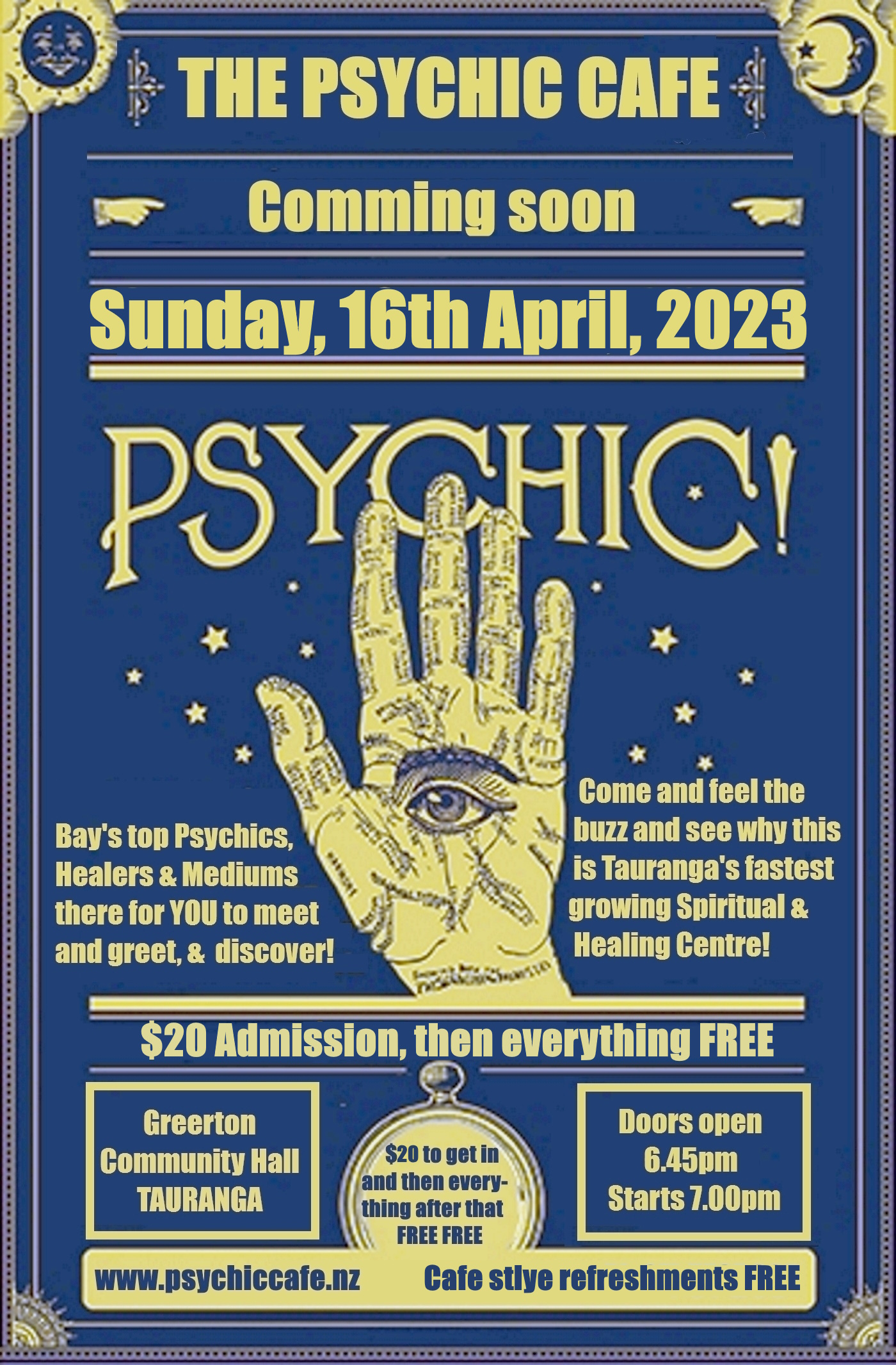 Read more about the article Psychic Cafe Next Meets 16 April 2023