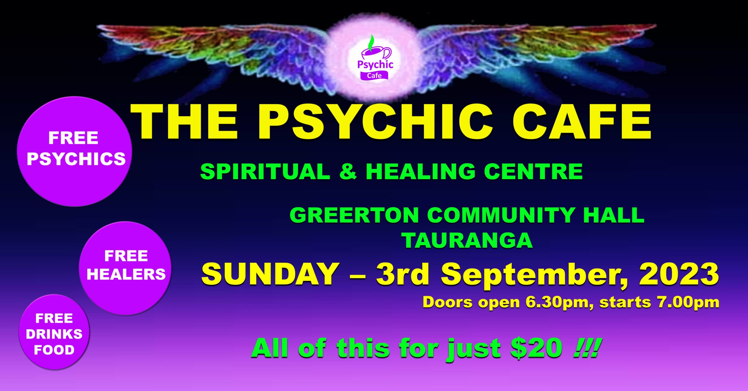 Read more about the article Psychic Cafe Spiritual Centre Meet Sunday 3rd September, 2023