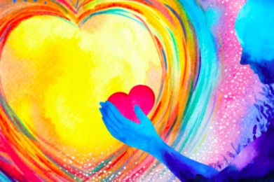 Heart yellow