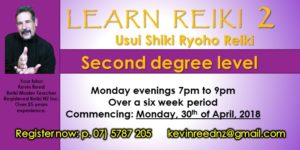 Learn Reiki Second Degree 30 April 2018