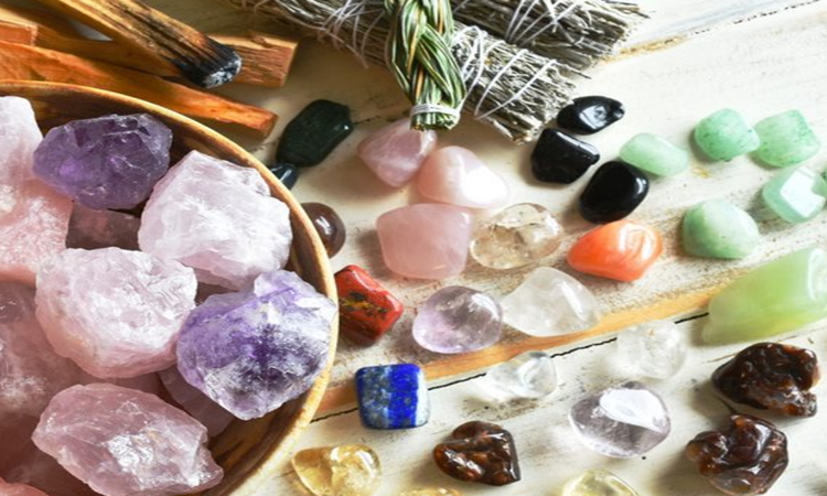 Bathing With Quartz Crystals