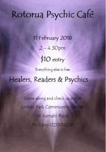 Read more about the article Rotorua Psychic Cafe this Sunday!!!