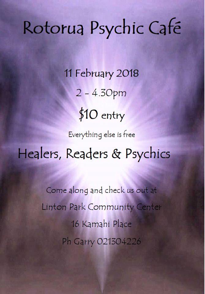 You are currently viewing Rotorua Psychic Cafe this Sunday!!!