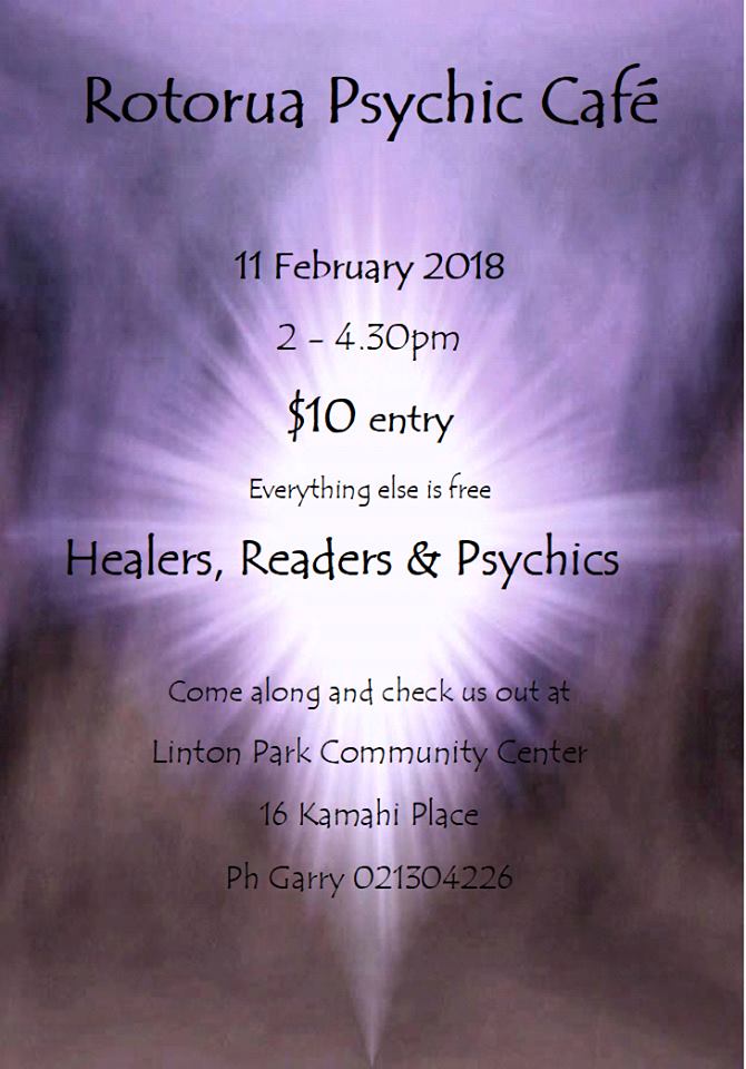 Read more about the article Rotorua Psychic Cafe this Sunday!!!