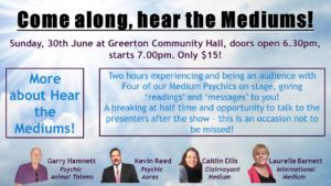 Read more about the article Hear the Mediums 30th June, a Sunday!