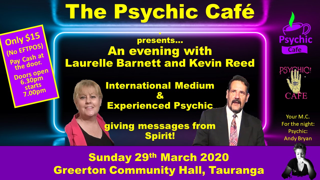 International Medium and Experienced Psychic, an evening with…